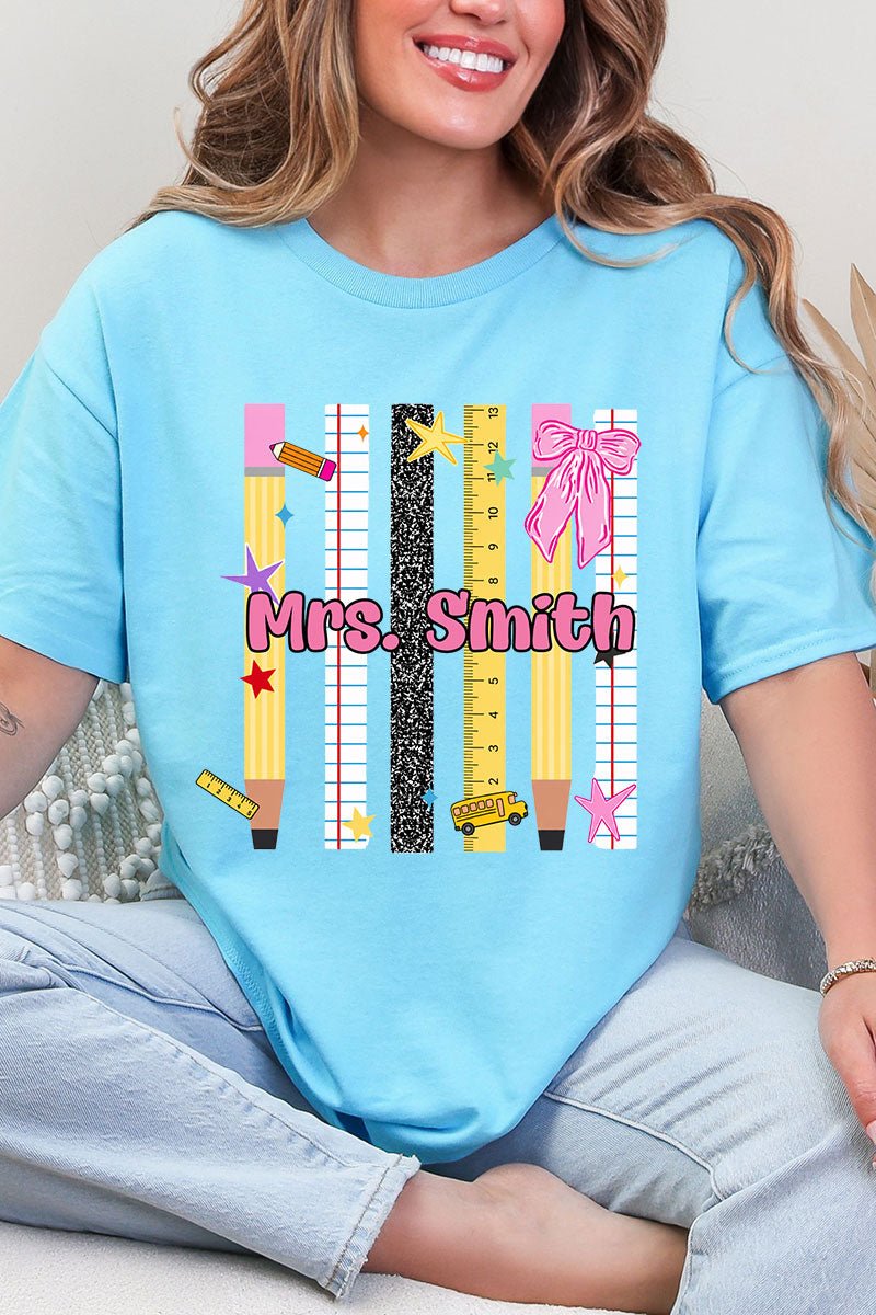 Personalized Teachers Rule Short Sleeve Relaxed Fit T-Shirt - Wholesale Accessory Market
