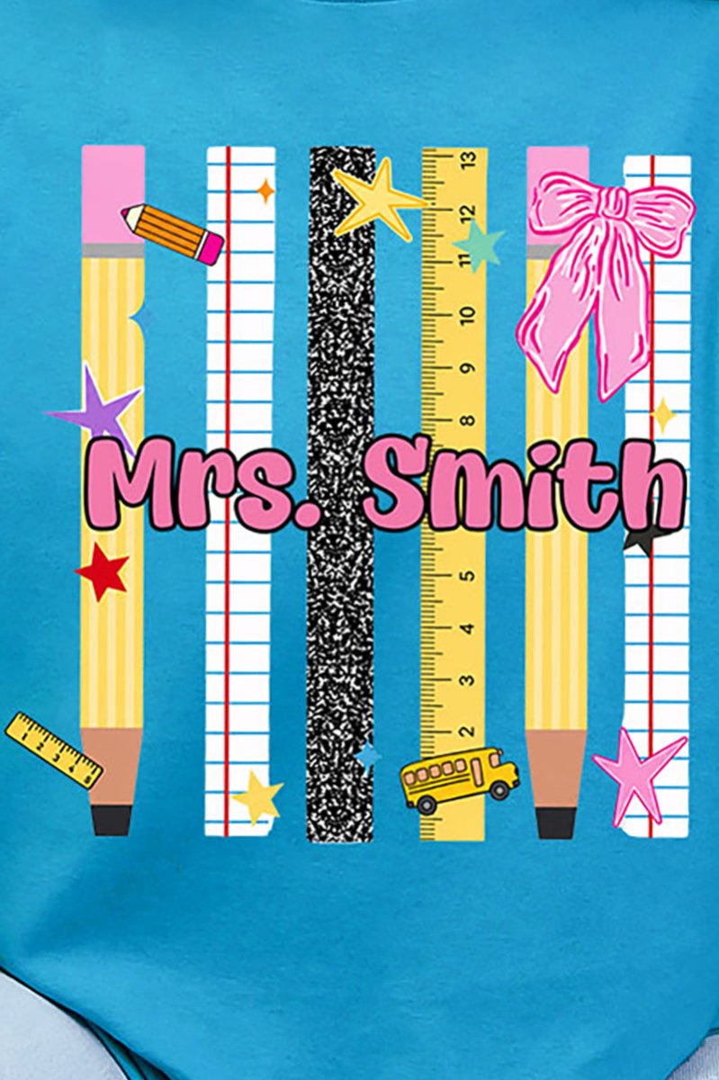 Personalized Teachers Rule Short Sleeve Relaxed Fit T-Shirt - Wholesale Accessory Market