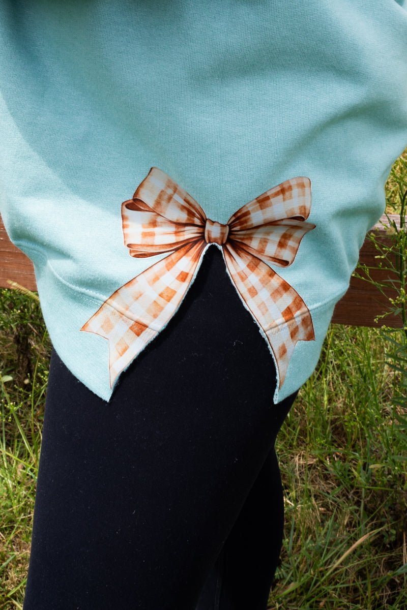 Side Bows Fall Custom Name Unisex NuBlend Crew Sweatshirt - Wholesale Accessory Market