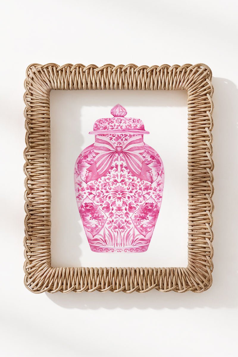 Ginger Jar Ready To Frame Canvas Print *Choose Your Color - Wholesale Accessory Market