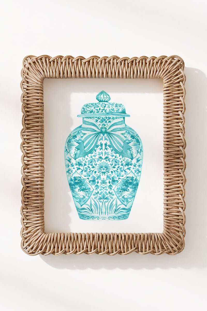 Ginger Jar Ready To Frame Canvas Print *Choose Your Color - Wholesale Accessory Market