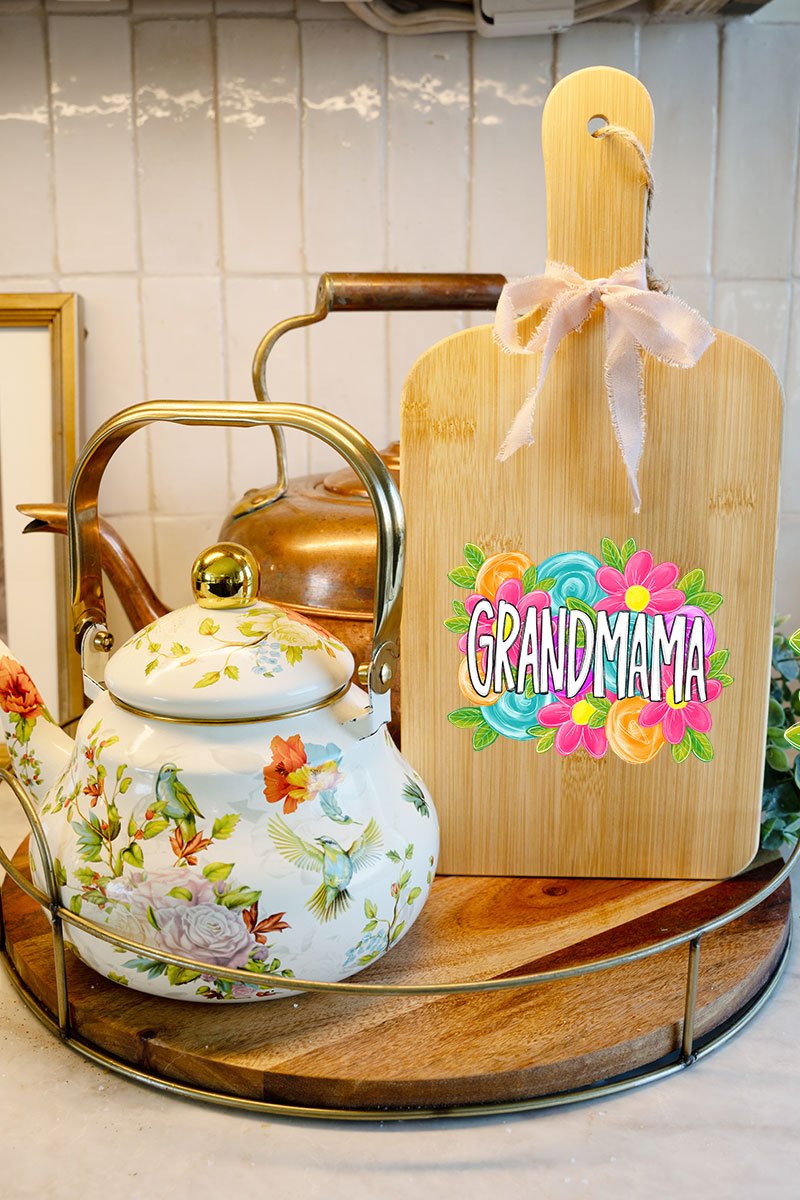 Personalized Mother's Day Bloom Wood Cutting Board *Choose Your Name - Wholesale Accessory Market