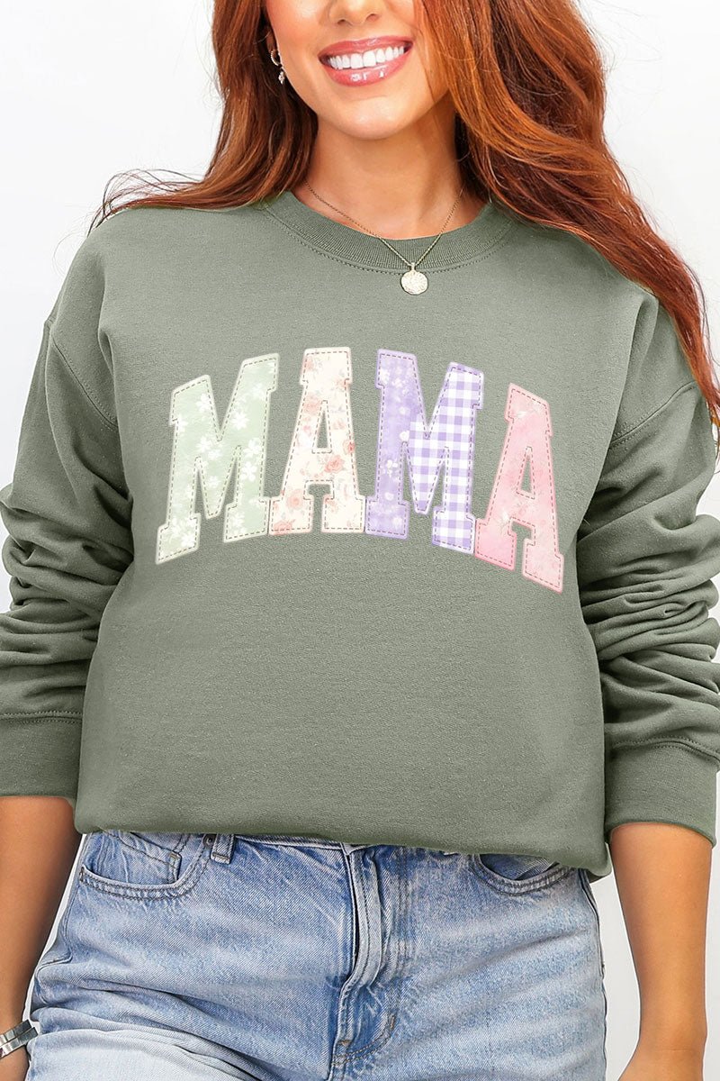 Personalized Soft Stitch Mom Name Ecosmart Crewneck Sweatshirt *Choose Your Name - Wholesale Accessory Market