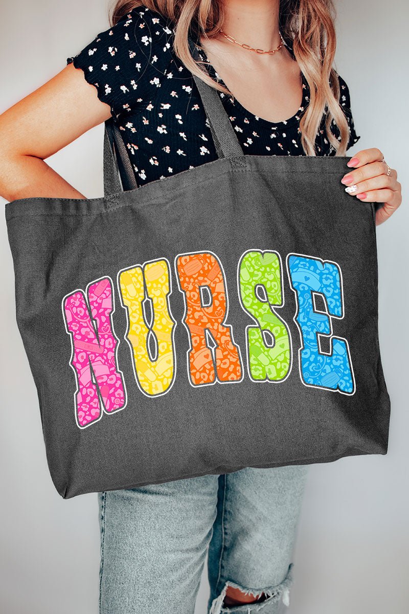 Personalized Neon Care Crew Canvas Jumbo Tote - Wholesale Accessory Market