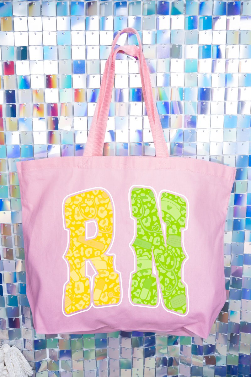 Personalized Neon Care Crew Canvas Jumbo Tote - Wholesale Accessory Market