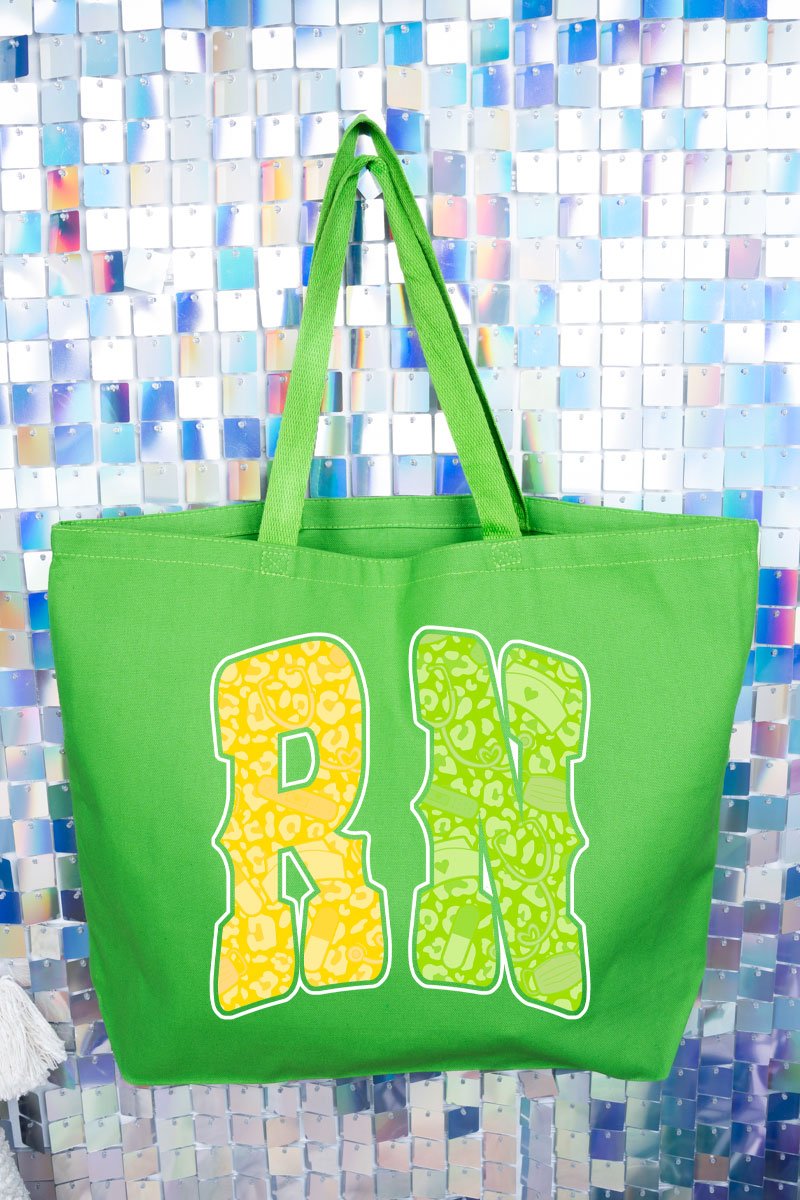 Personalized Neon Care Crew Canvas Jumbo Tote - Wholesale Accessory Market