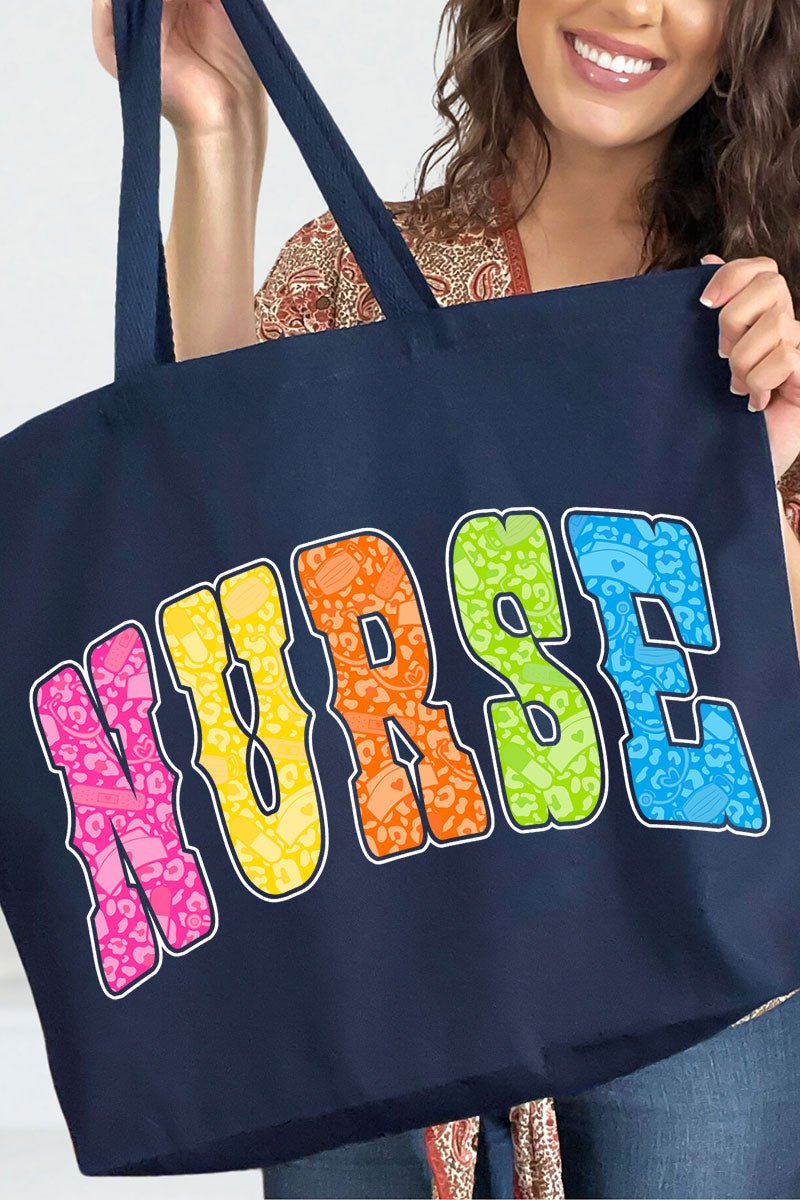 Personalized Neon Care Crew Canvas Jumbo Tote - Wholesale Accessory Market