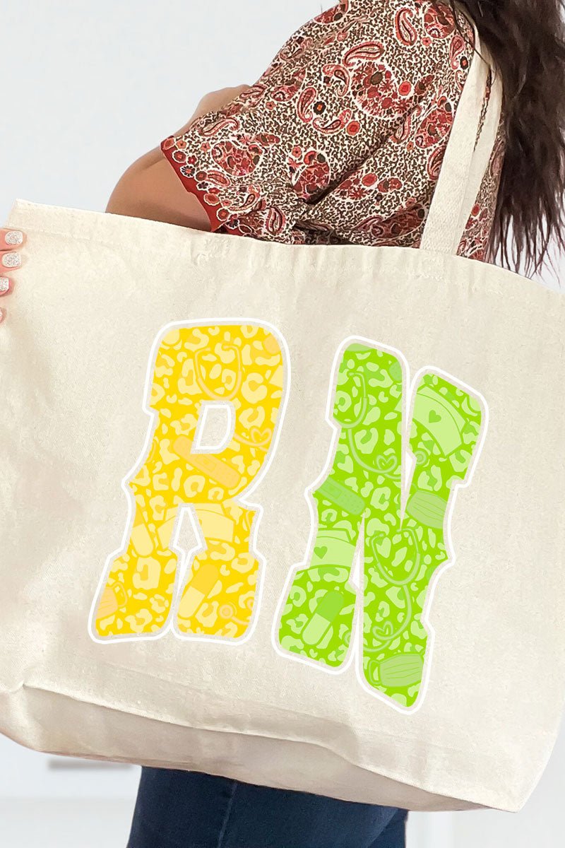 Personalized Neon Care Crew Canvas Jumbo Tote - Wholesale Accessory Market