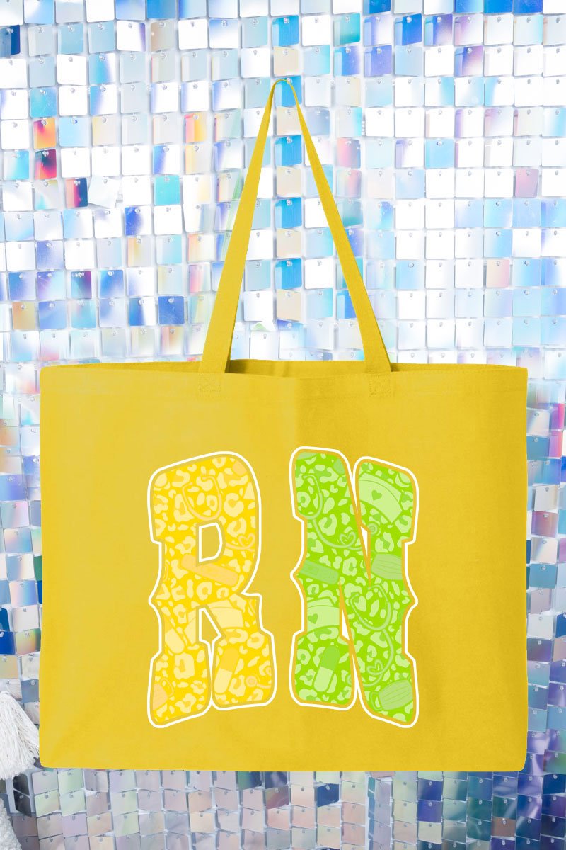 Personalized Neon Care Crew Canvas Jumbo Tote - Wholesale Accessory Market