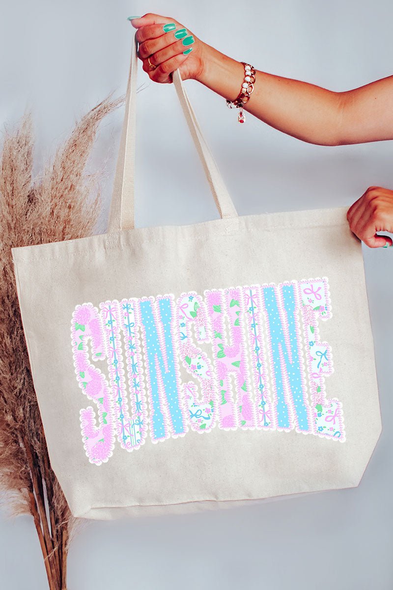 Seaside Lace Series Canvas Jumbo Tote - Wholesale Accessory Market