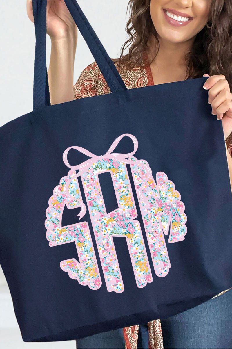 Garden Party Monogram Canvas Jumbo Tote - Wholesale Accessory Market