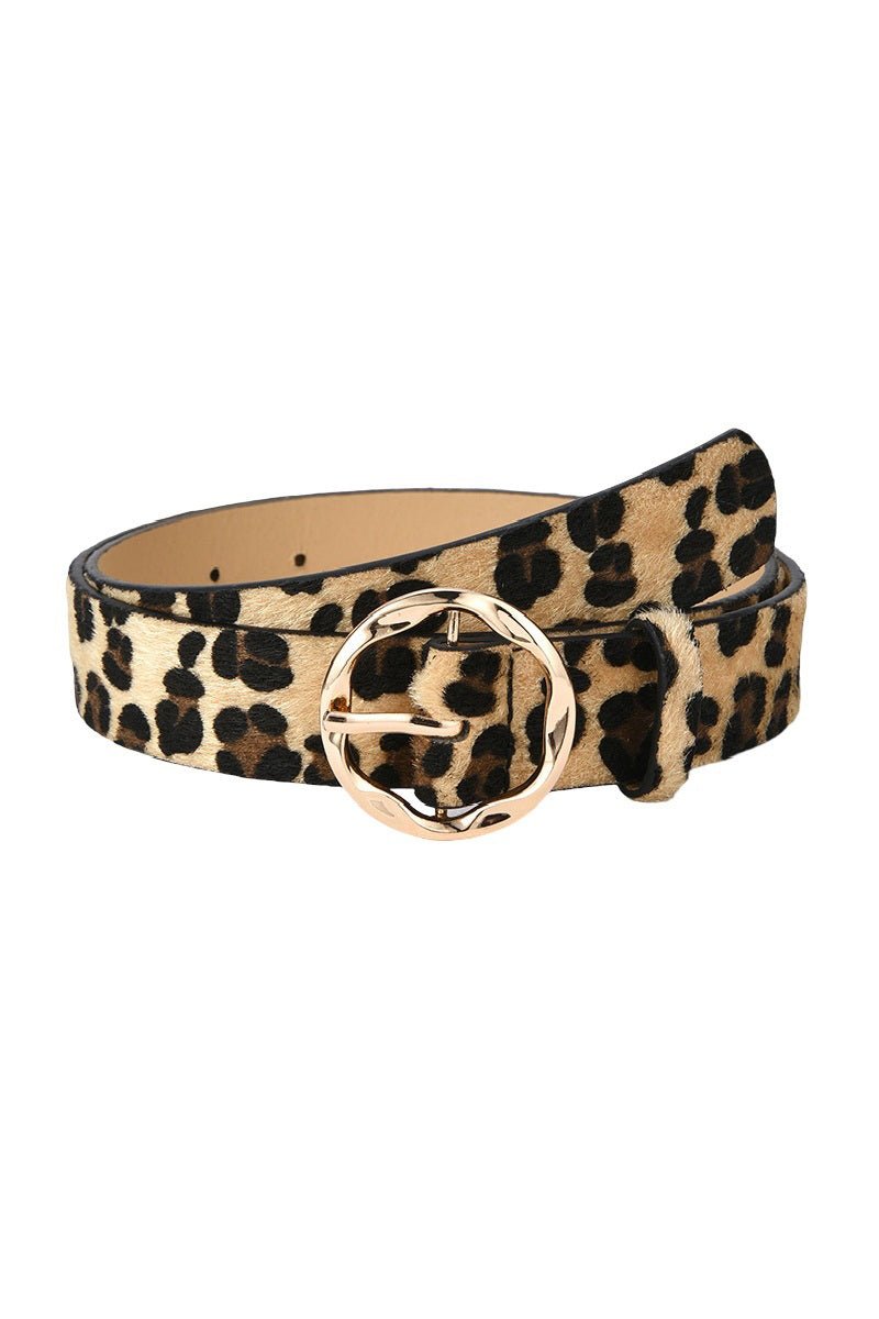 Zenana Fierce Edge Leopard Belt - Wholesale Accessory Market