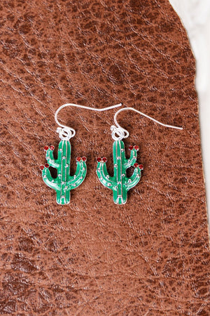 Santa Fe Cactus Earrings - Wholesale Accessory Market