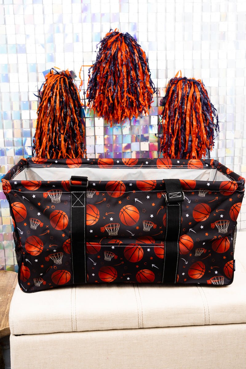 NGIL Shooting Hoops Collapsible Haul-It-All Basket with Mesh Pockets - Wholesale Accessory Market