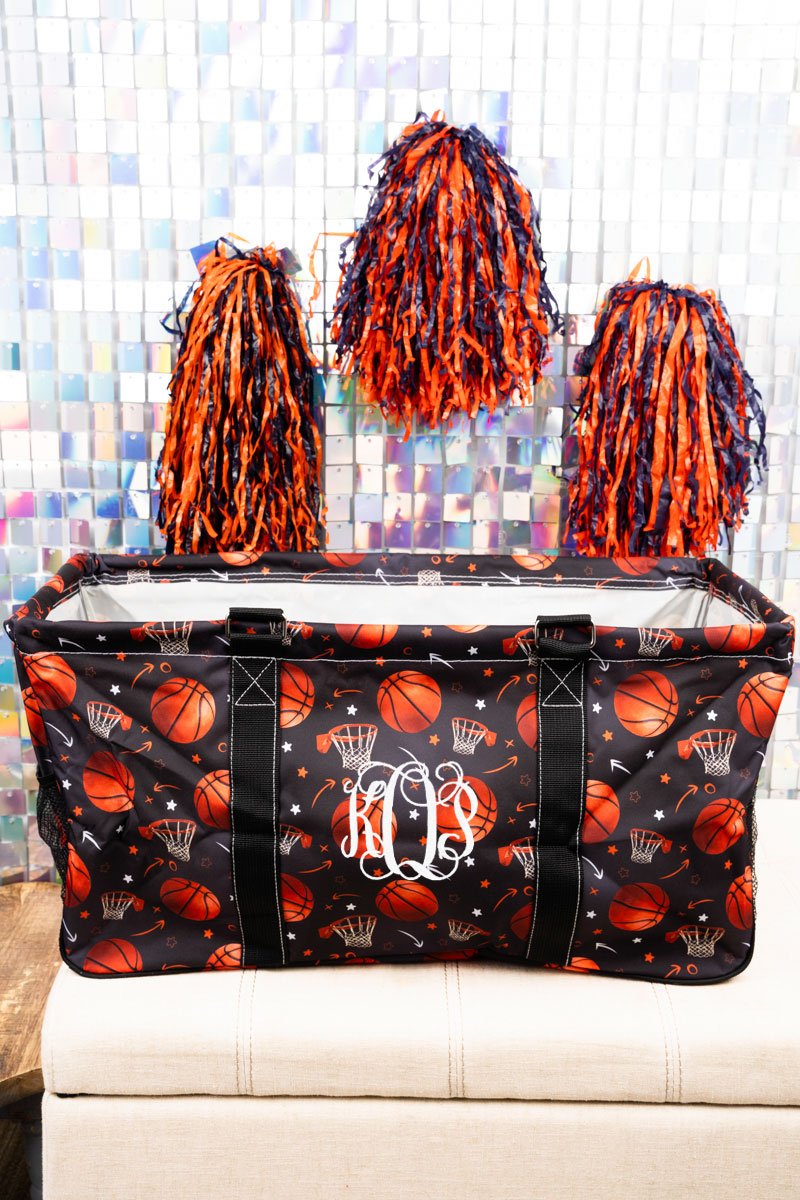NGIL Shooting Hoops Collapsible Haul-It-All Basket with Mesh Pockets - Wholesale Accessory Market