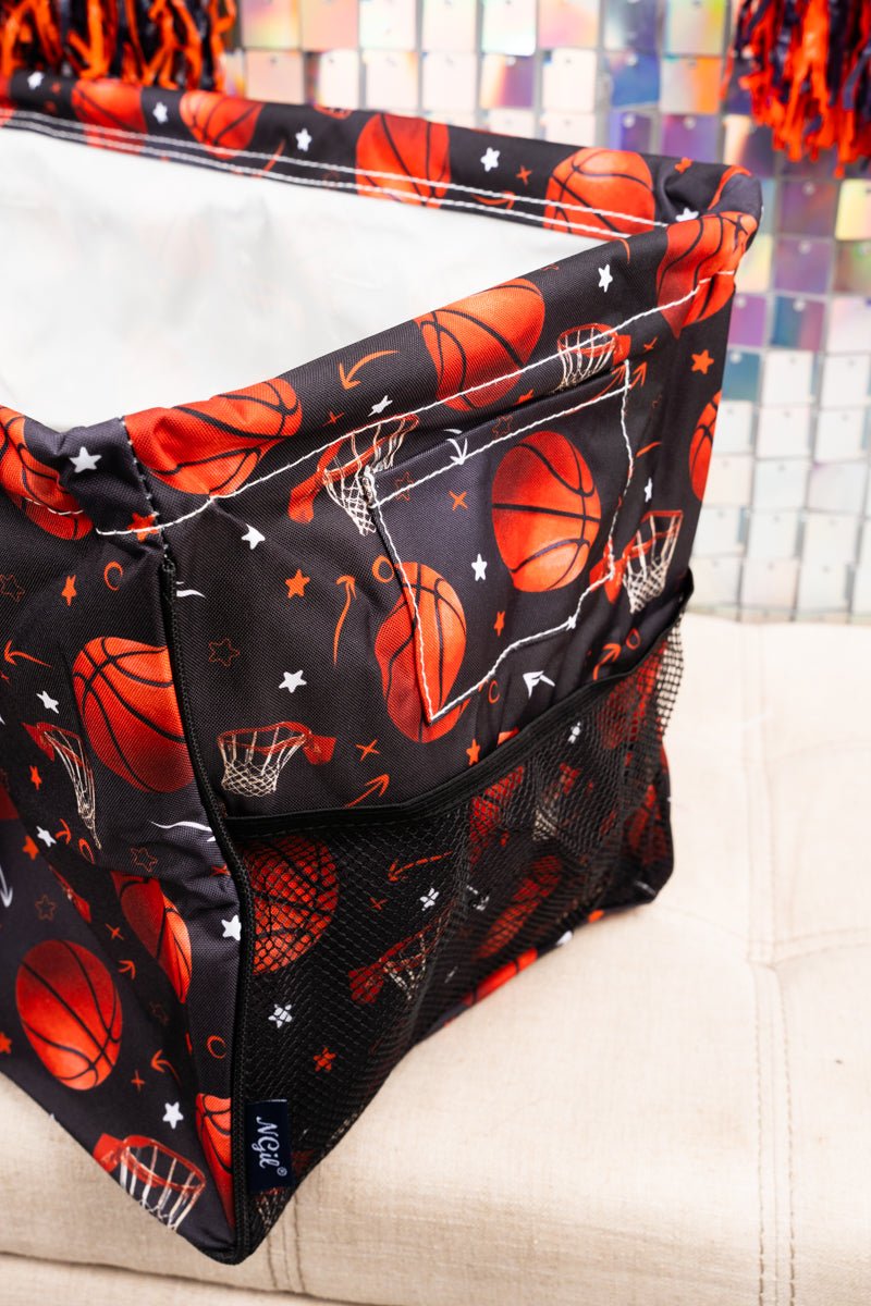 NGIL Shooting Hoops Collapsible Haul-It-All Basket with Mesh Pockets - Wholesale Accessory Market