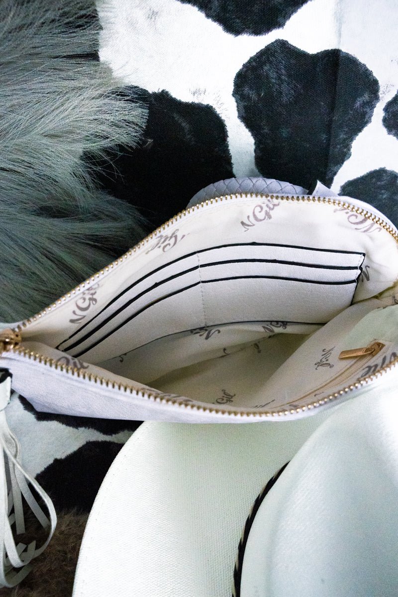 NGIL Violet Faux Leather Bangle Clutch - Wholesale Accessory Market