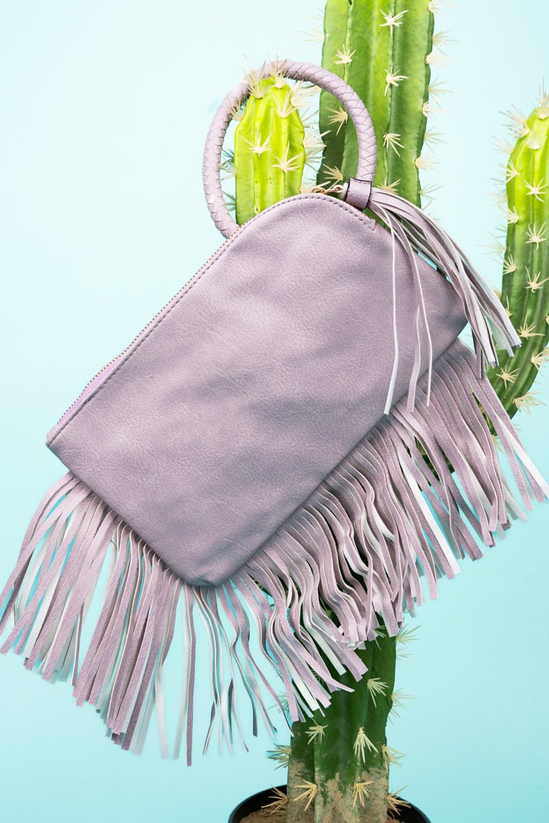 NGIL Violet Fairleigh Fringe Bangle Clutch - Wholesale Accessory Market