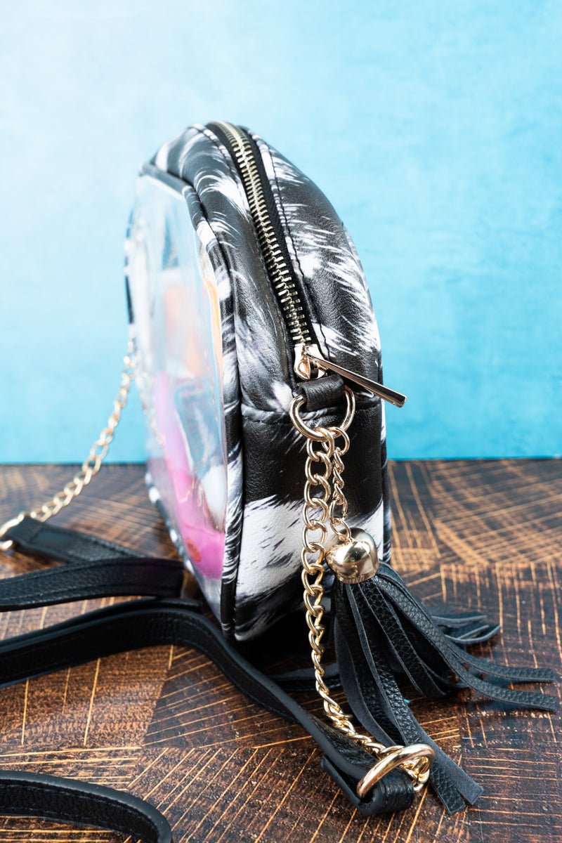 NGIL Cow-lifornia Dreaming Faux Leather Clearview Crossbody - Wholesale Accessory Market