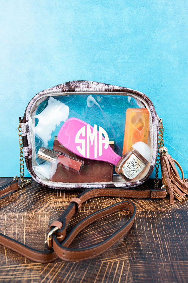 NGIL Moosic To My Ears Faux Leather Clearview Crossbody - Wholesale Accessory Market