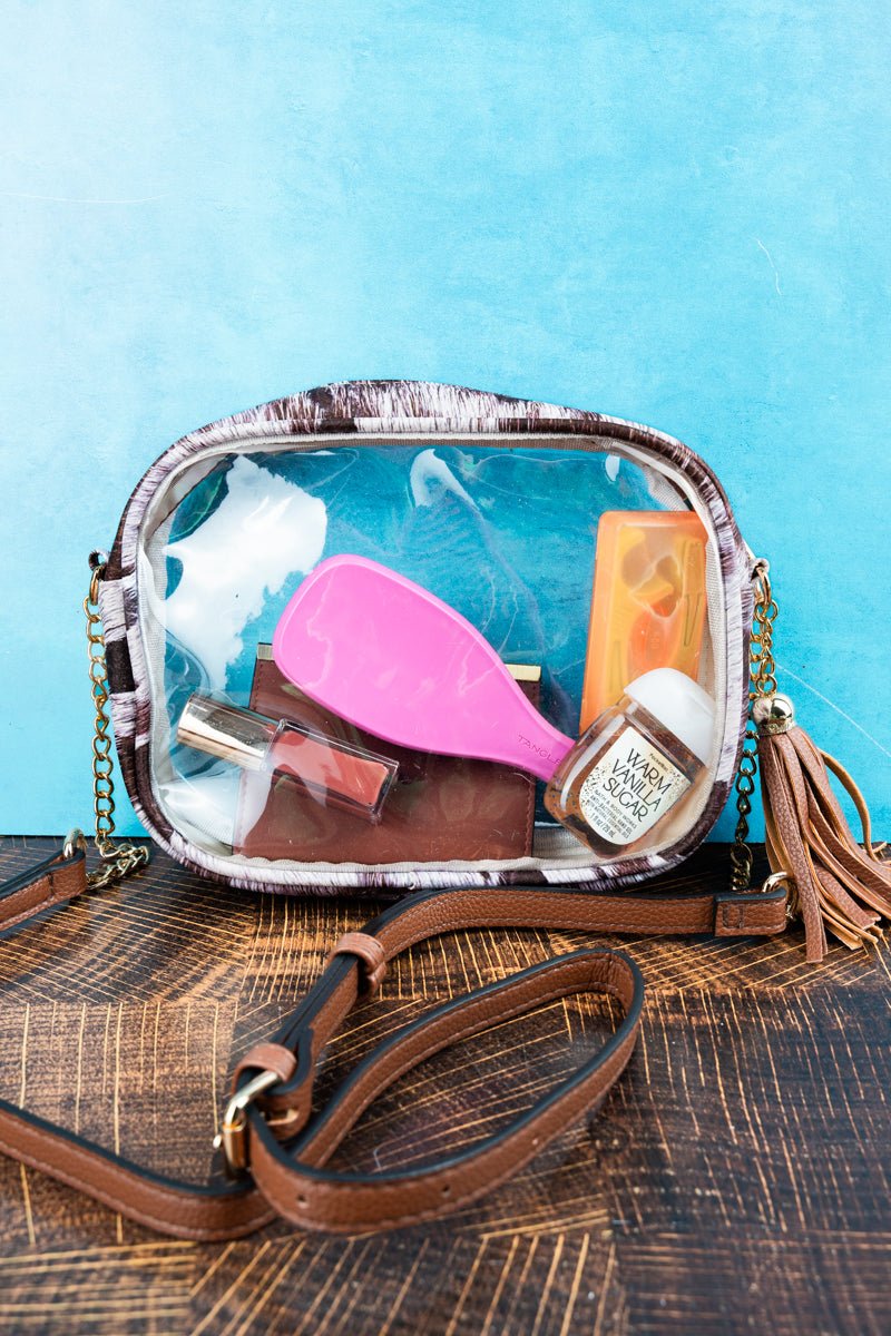 NGIL Moosic To My Ears Faux Leather Clearview Crossbody - Wholesale Accessory Market