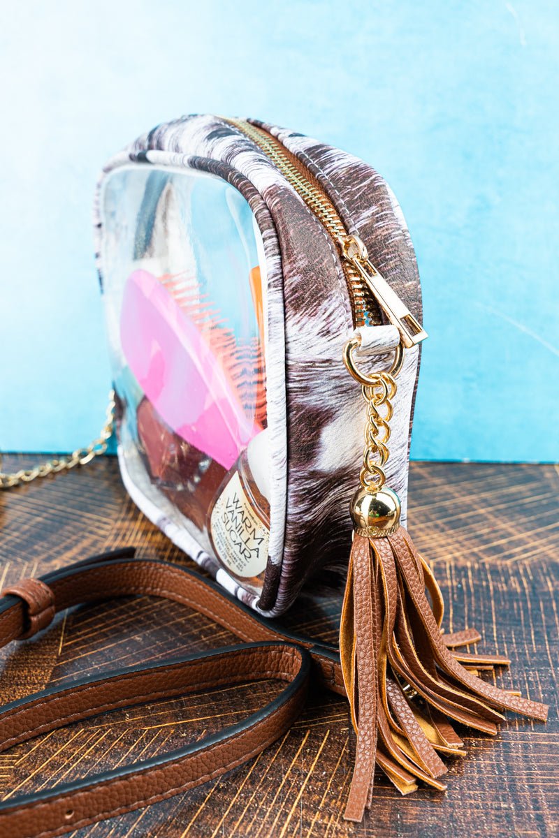 NGIL Moosic To My Ears Faux Leather Clearview Crossbody - Wholesale Accessory Market