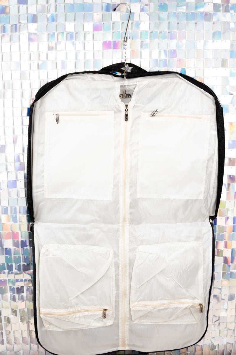 NGIL Black Starry Glitz & Glam Garment Bag - Wholesale Accessory Market