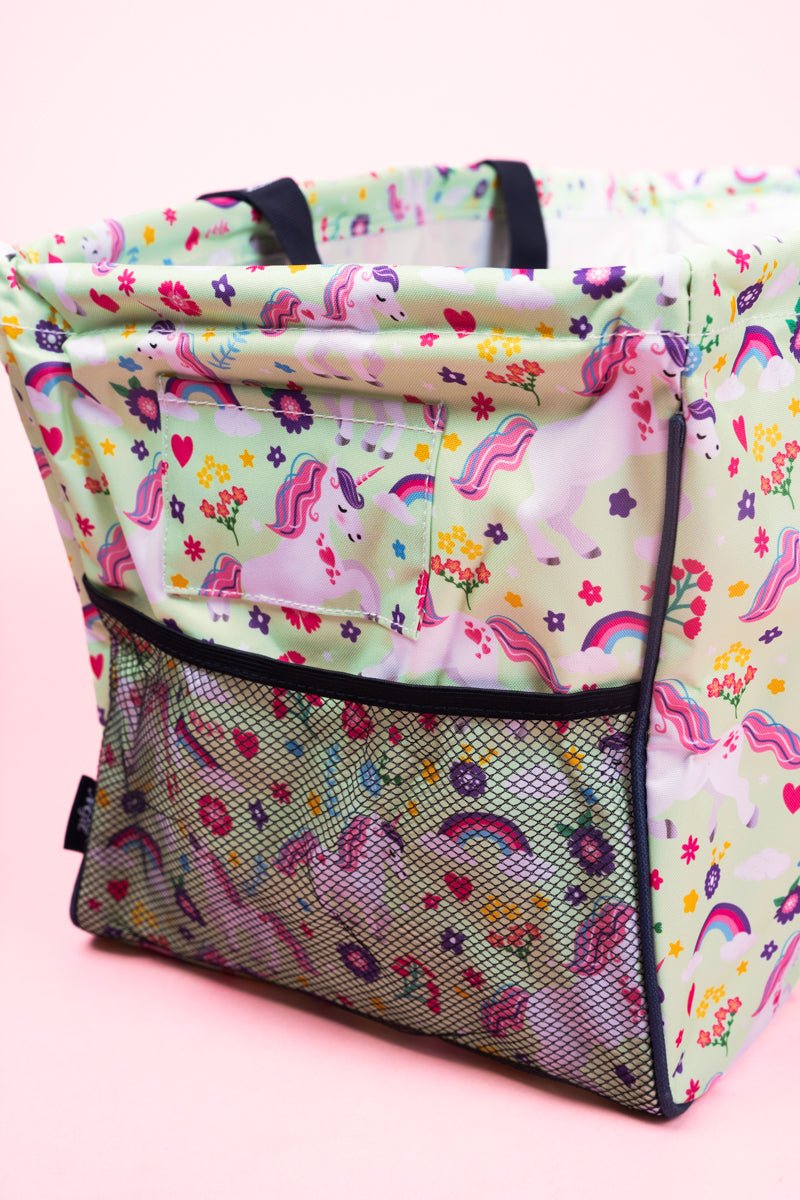 NGIL Rainbow Magic Collapsible Haul-It-All Basket with Mesh Pockets - Wholesale Accessory Market