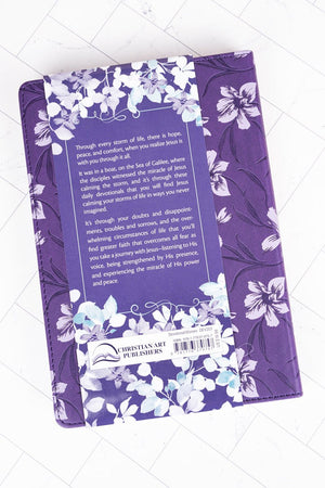 A Journey with Jesus Purple Faux Leather Daily Devotional - Wholesale Accessory Market