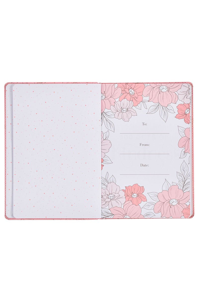 100 Acts of Kindness Pink Faux Leather Devotional - Wholesale Accessory Market