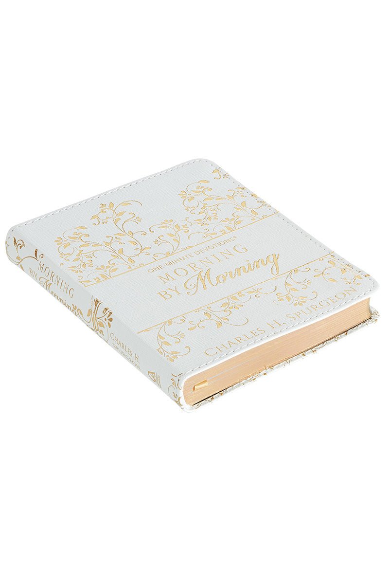 One-Minute Devotions - Morning by Morning LuxLeather Book - Wholesale Accessory Market
