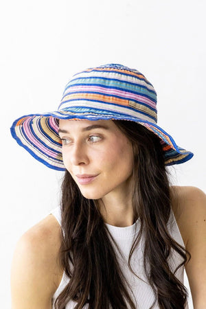 35% OFF! Along The Shore Bucket Hat, Blue - Wholesale Accessory Market