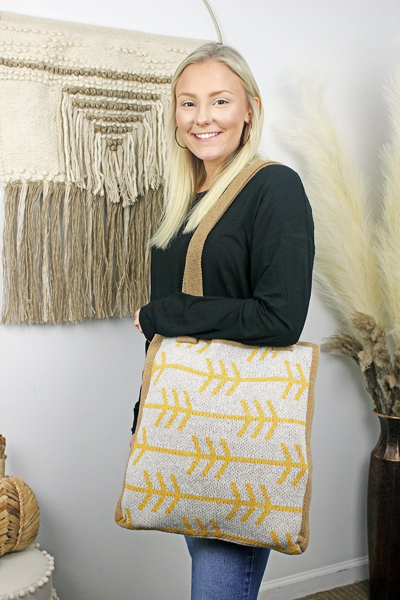 Be Clever Broken Arrow Knitted Bag - Wholesale Accessory Market