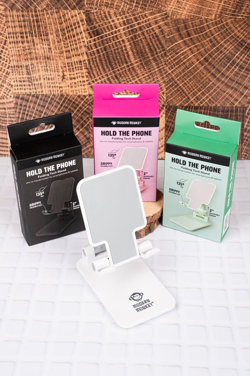 One Hold The Phone Folding Tech Stand - SHIPS ASSORTED - Wholesale Accessory Market