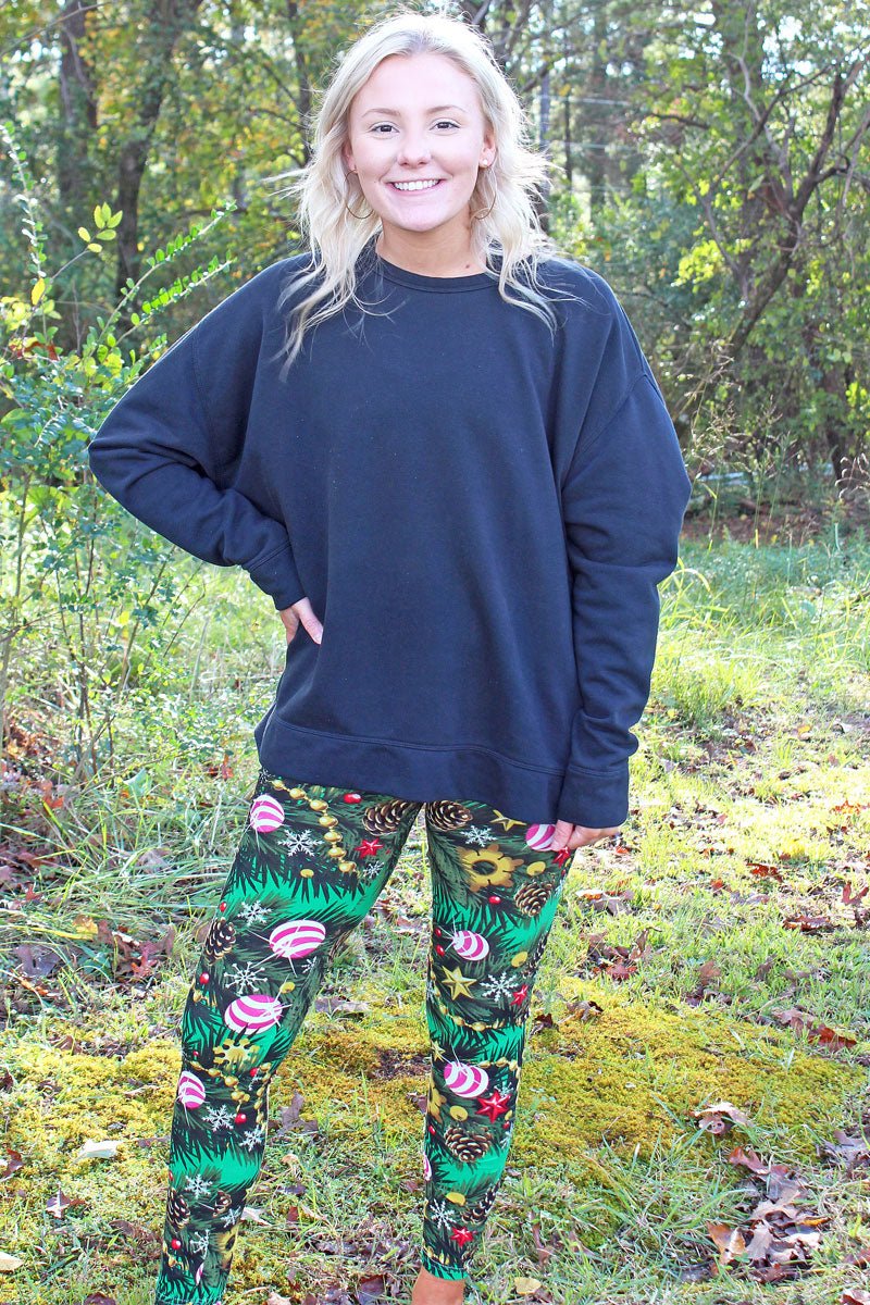 Ornament Overboard Holiday Butter Leggings - Wholesale Accessory Market