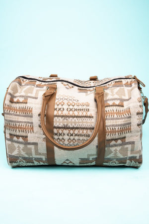 L.I.B. New York Costa Mesa Duffle Bag, Beige - Wholesale Accessory Market
