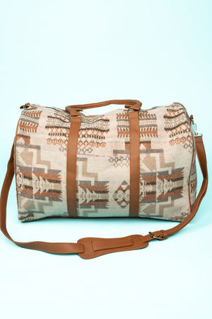 L.I.B. New York Costa Mesa Duffle Bag, Beige - Wholesale Accessory Market