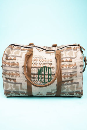 L.I.B. New York Costa Mesa Duffle Bag, Beige - Wholesale Accessory Market