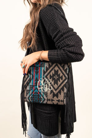L.I.B. New York Mira Monte Fringe Crossbody Clutch, Taupe - Wholesale Accessory Market