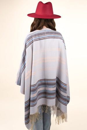 L.I.B. New York Madera Morning Wrap, Light Gray - Wholesale Accessory Market