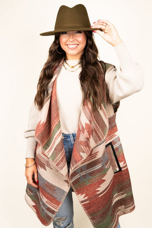 L.I.B. New York Paint The Sky Pocket Vest, Burgundy - Wholesale Accessory Market
