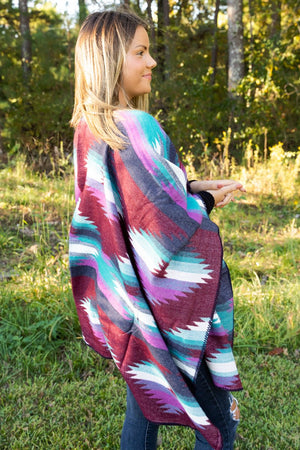 Sawtooth Canyon Cape, Burgundy - Wholesale Accessory Market
