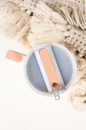The Traveler Rose Quartz Matte Stainless Steel Tumbler - Wholesale Accessory Market