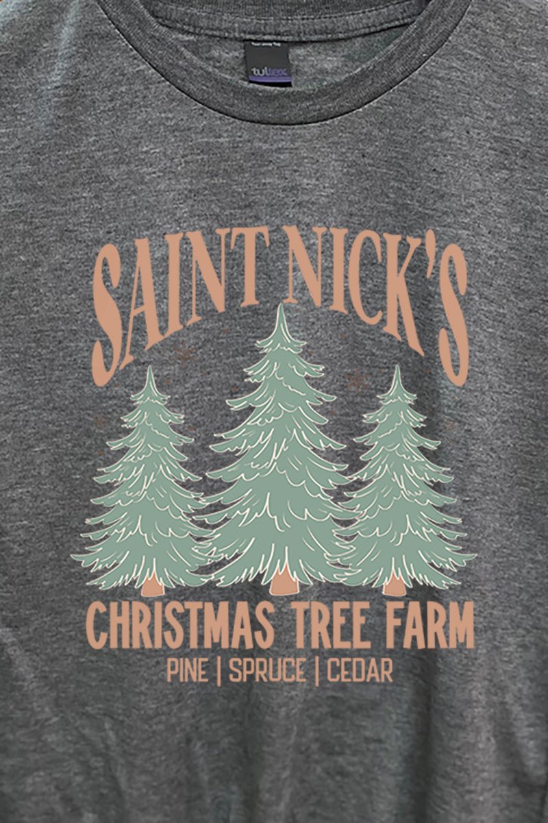 Saint Nick's Christmas Tree Farm Unisex Blend Tee - Wholesale Accessory Market