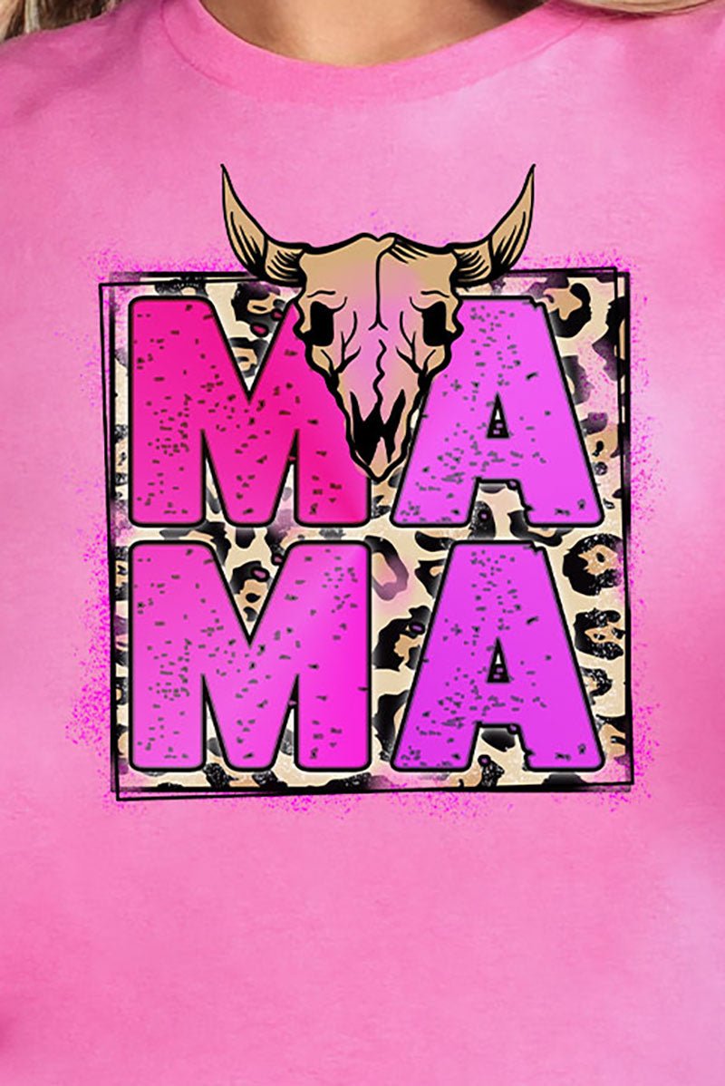 Steer Splatter Mama Short Sleeve Relaxed Fit T-Shirt - Wholesale Accessory Market