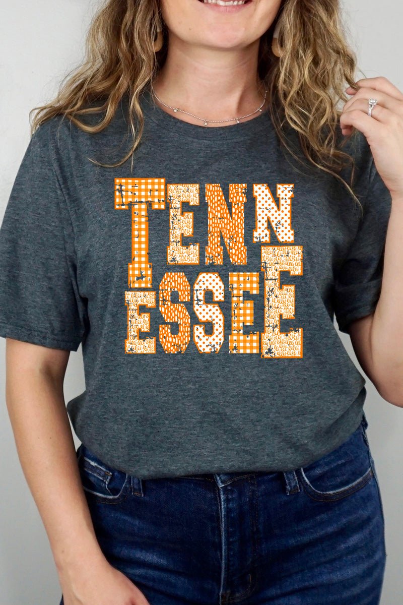 Patchwork Tennessee Short Sleeve Relaxed Fit T-Shirt - Wholesale Accessory Market