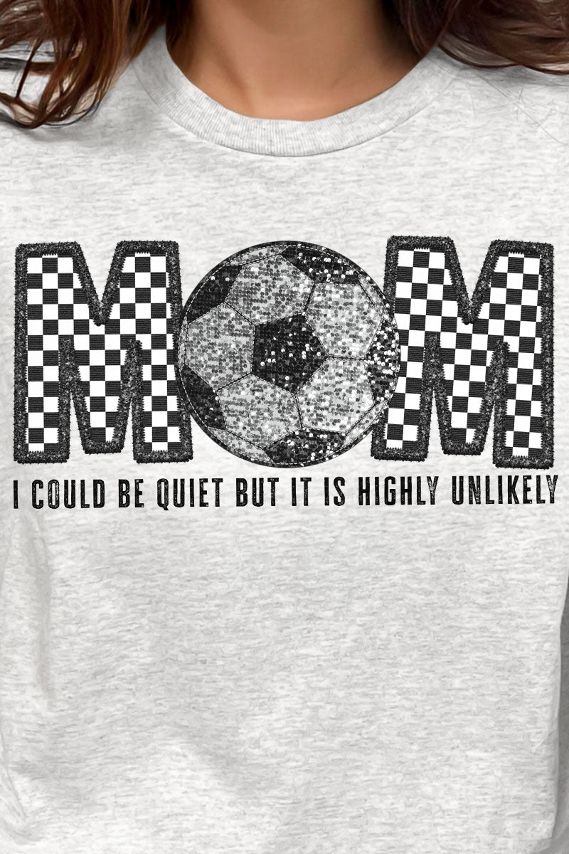 Checkered Soccer Mom Short Sleeve Relaxed Fit T-Shirt - Wholesale Accessory Market