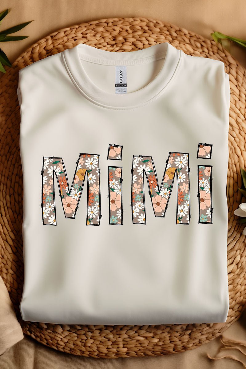 Floral Boho MiMi Short Sleeve Relaxed Fit T-Shirt - Wholesale Accessory Market