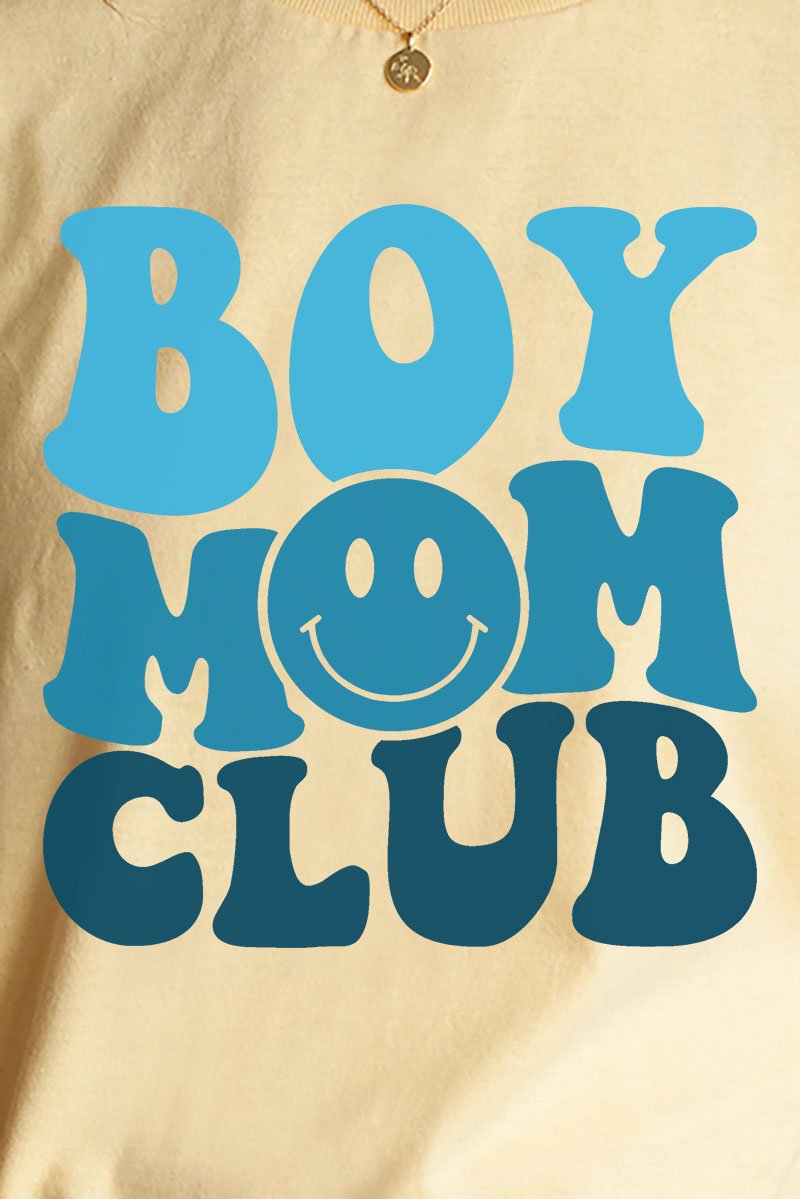 Boy Mom Club Short Sleeve Relaxed Fit T-Shirt - Wholesale Accessory Market