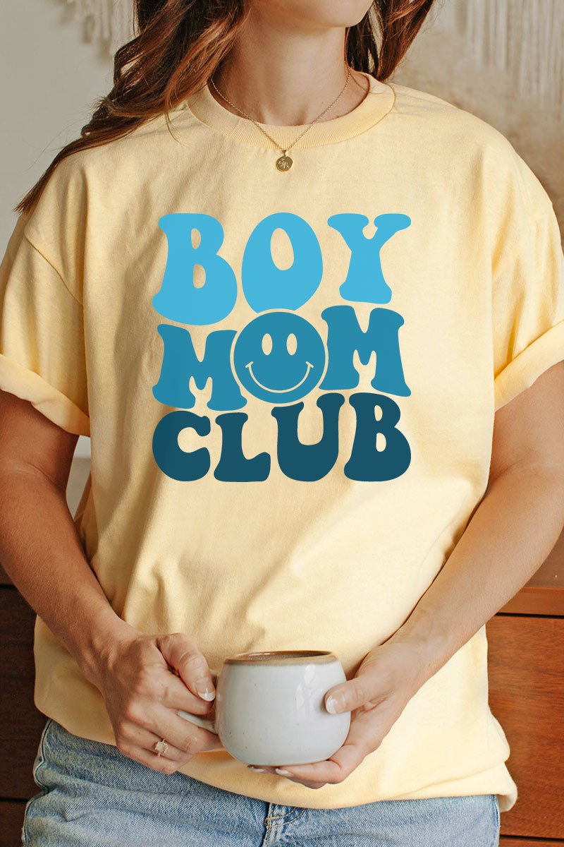 Boy Mom Club Short Sleeve Relaxed Fit T-Shirt - Wholesale Accessory Market